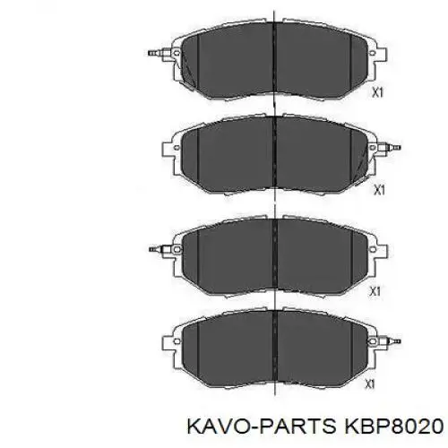 Передние тормозные колодки KBP8020 Kavo Parts