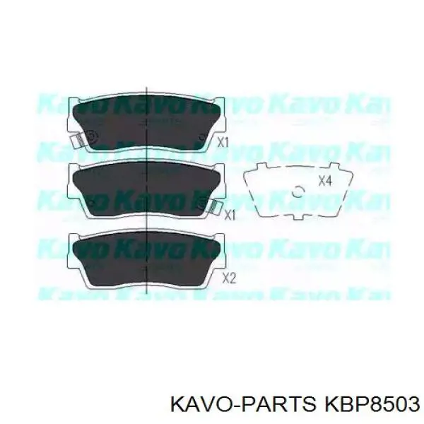 KBP8503 Kavo Parts передние тормозные колодки