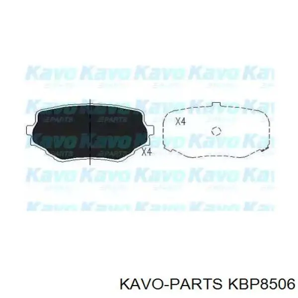 Pastillas de freno delanteras KBP8506 Kavo Parts