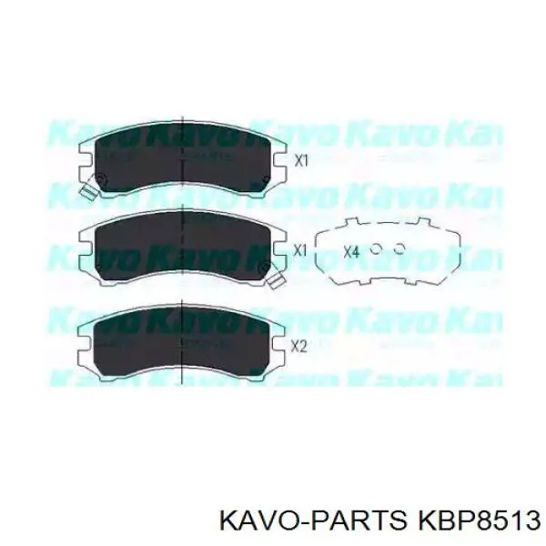 KBP-8513 Kavo Parts колодки тормозные передние дисковые