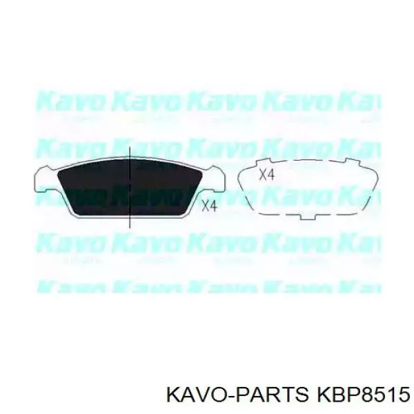 Передние тормозные колодки KBP8515 Kavo Parts