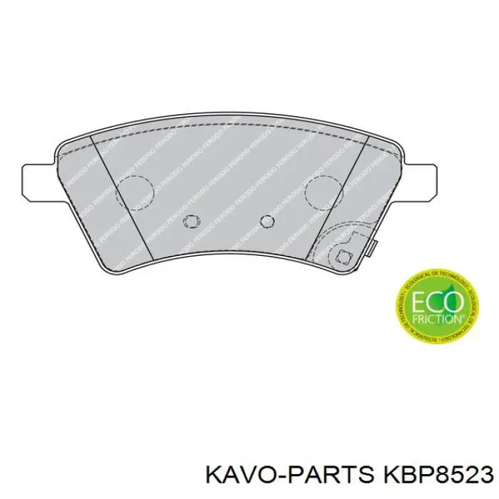 Тормозные колодки Kavo Parts KBP8523