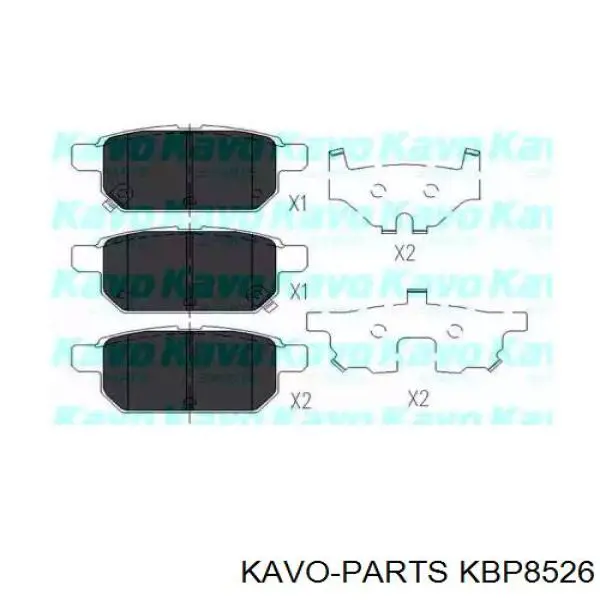 Задние тормозные колодки KBP8526 Kavo Parts