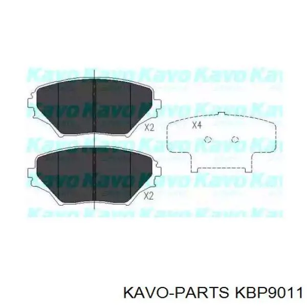 Тормозные колодки Kavo Parts KBP9011