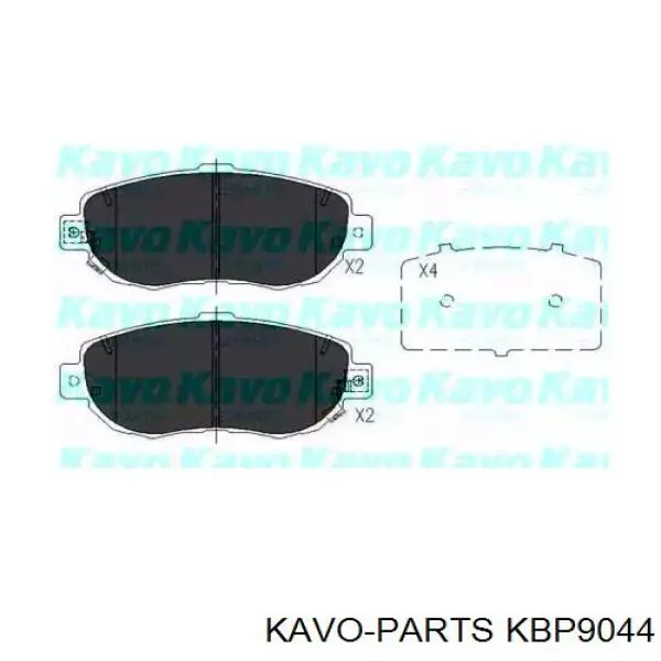 Колодки тормозные передние дисковые Kavo Parts KBP9044