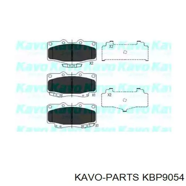 Передние тормозные колодки KBP9054 Kavo Parts