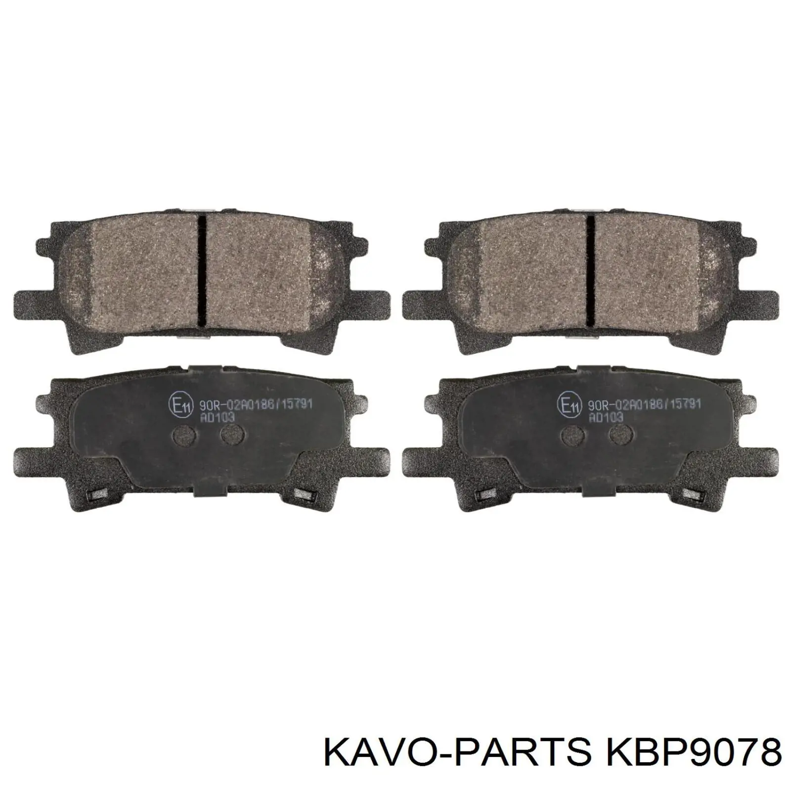 Задние тормозные колодки KBP9078 Kavo Parts