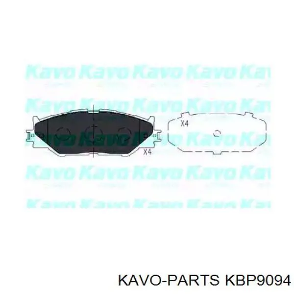 Передние тормозные колодки KBP9094 Kavo Parts