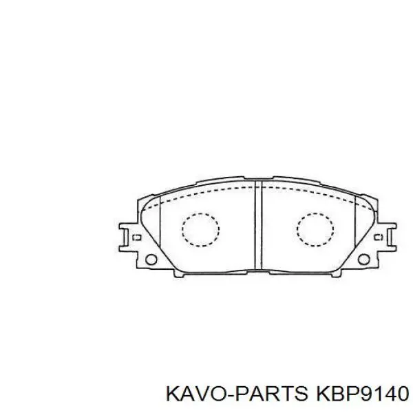 Передние тормозные колодки KBP9140 Kavo Parts