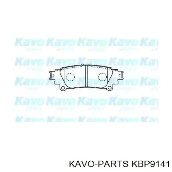 Задние тормозные колодки KBP9141 Kavo Parts