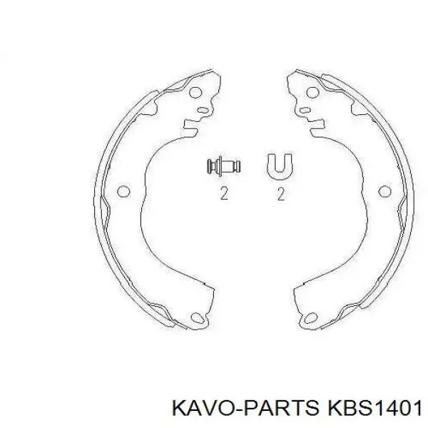 Тормоза рабочие задние ножные и тормозные барабаны Kavo Parts KBS1401 цена, от 19.75 USD