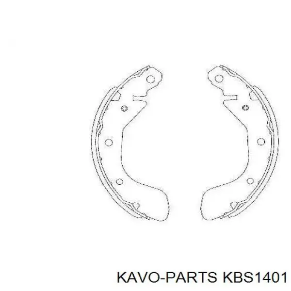 Колодки тормозные задние барабанные Kavo Parts KBS1401