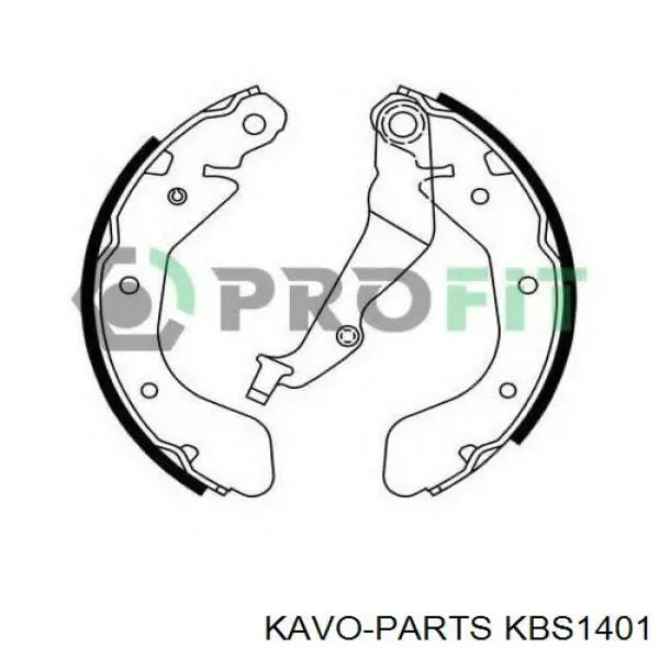 KBS1401 Kavo Parts Барабанные тормозные колодки