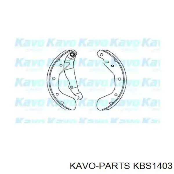 KBS-1403 Kavo Parts sapatas do freio traseiras de tambor
