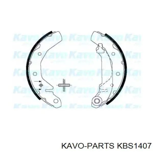 KBS-1407 Kavo Parts задние барабанные колодки