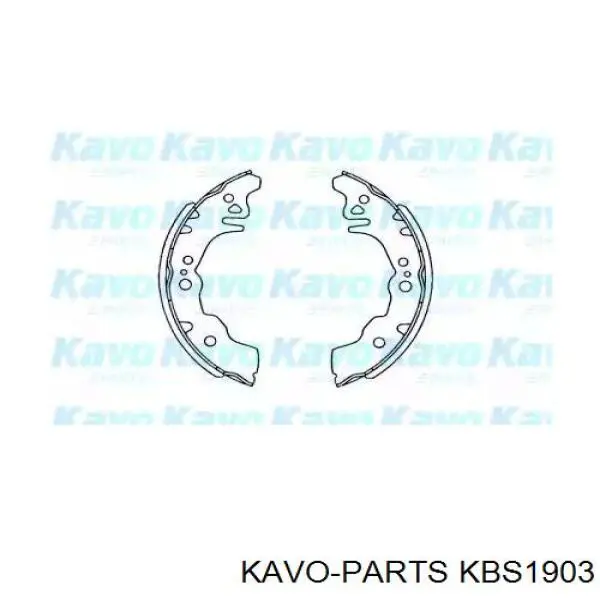 KBS1903 Kavo Parts колодки тормозные задние барабанные