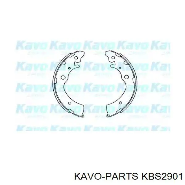 Zapatas de frenos de tambor traseras KBS2901 Kavo Parts