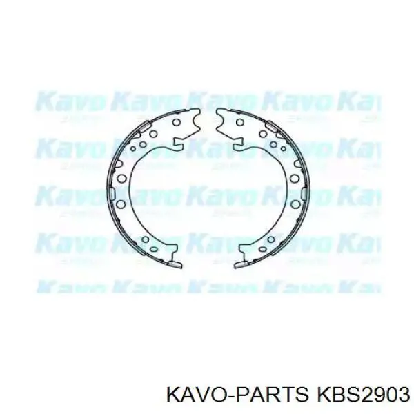 Колодки ручника (стояночного тормоза) Kavo Parts KBS2903