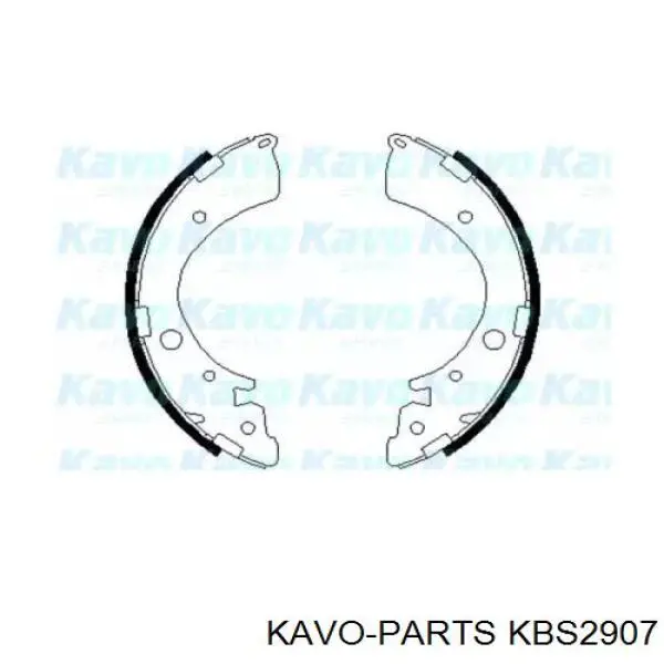 Задние барабанные колодки KBS2907 Kavo Parts