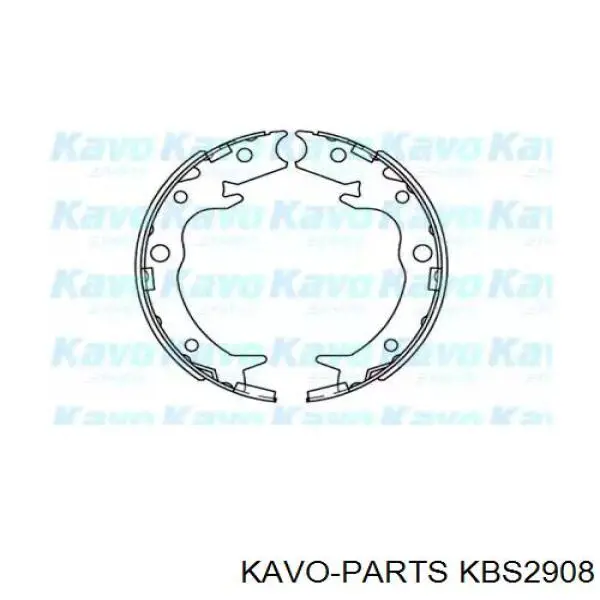 Колодки ручника (стояночного тормоза) Kavo Parts KBS2908