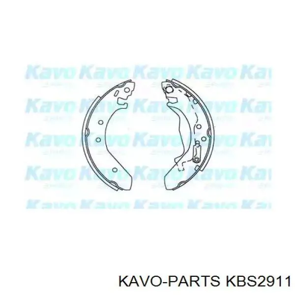 Задние барабанные колодки KBS2911 Kavo Parts