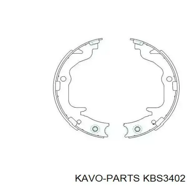 Тормоза рабочие задние ножные и тормозные барабаны Kavo Parts KBS3402 цена, от 23.50 USD