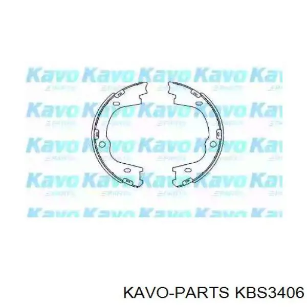 KBS3406 Kavo Parts колодки ручника (стояночного тормоза)