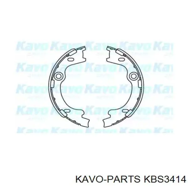 Колодки ручника (стояночного тормоза) Kavo Parts KBS3414