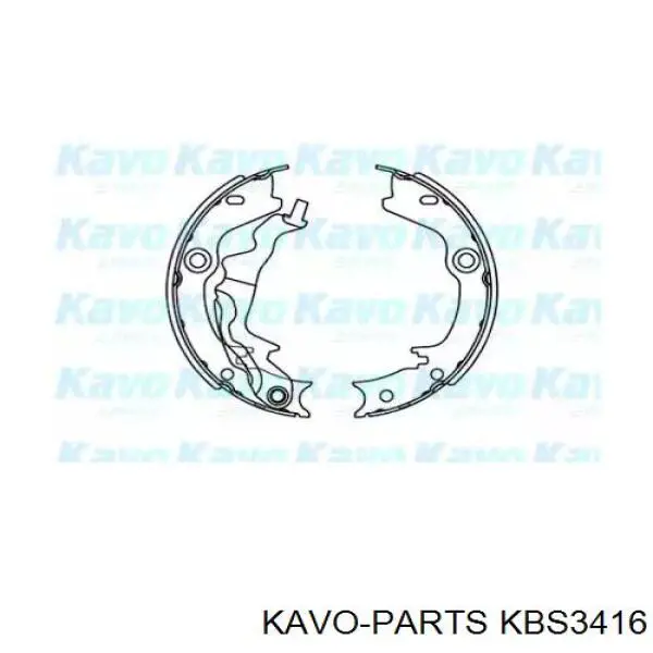 Колодки ручника (стояночного тормоза) Kavo Parts KBS3416
