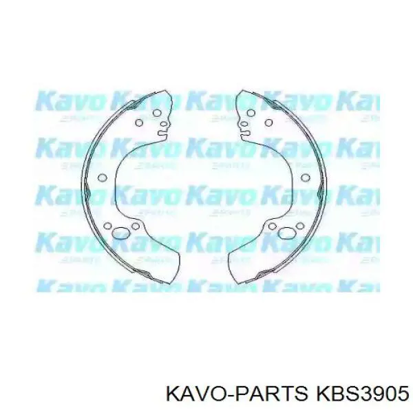 Задние барабанные колодки KBS3905 Kavo Parts