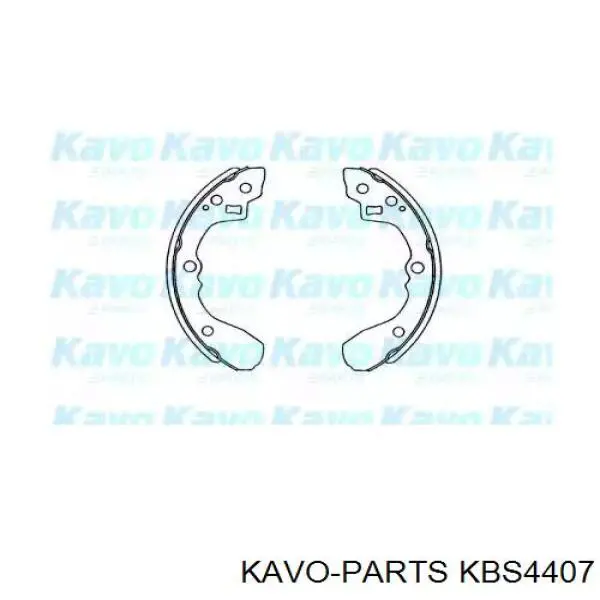 Задние барабанные колодки KBS4407 Kavo Parts