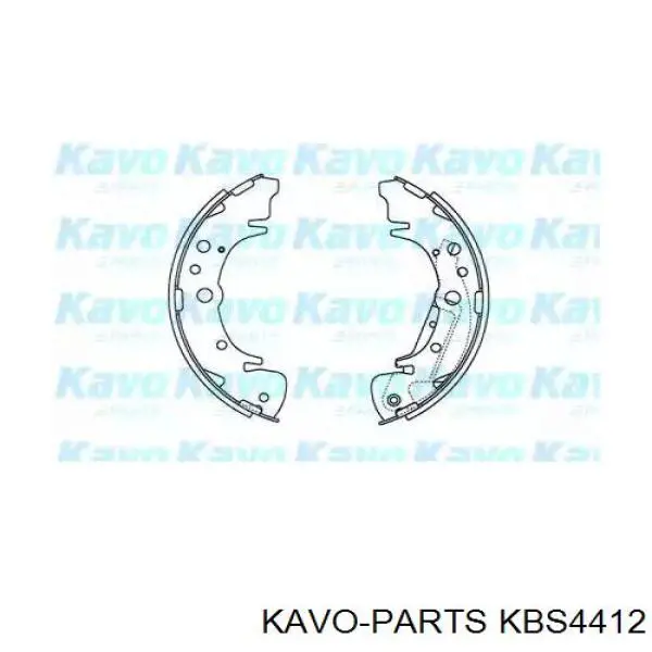 Задние барабанные колодки KBS4412 Kavo Parts