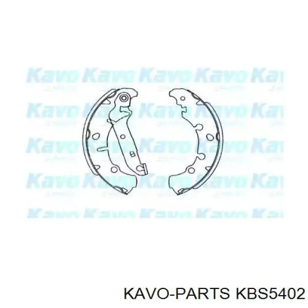 KBS-5402 Kavo Parts колодки тормозные задние барабанные
