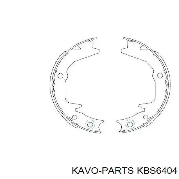 Колодки ручника (стояночного тормоза) Kavo Parts KBS6404