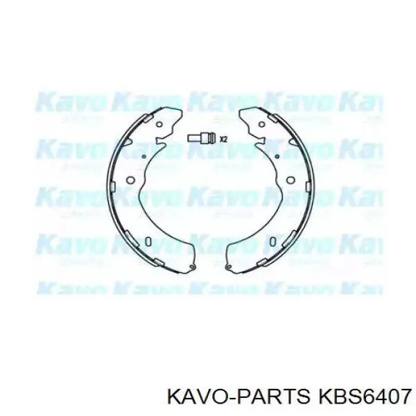 Задние барабанные колодки KBS6407 Kavo Parts