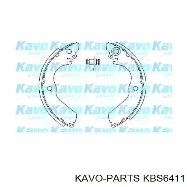 Задние барабанные колодки KBS6411 Kavo Parts