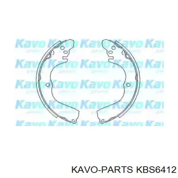 KBS-6412 Kavo Parts колодки тормозные задние барабанные