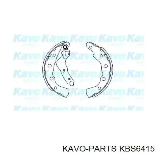 Задние барабанные колодки KBS6415 Kavo Parts