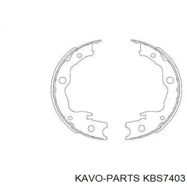 Колодки ручника (стояночного тормоза) Kavo Parts KBS7403