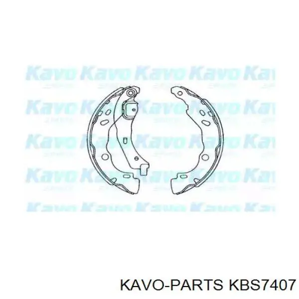 Колодки тормозные задние барабанные Kavo Parts KBS7407