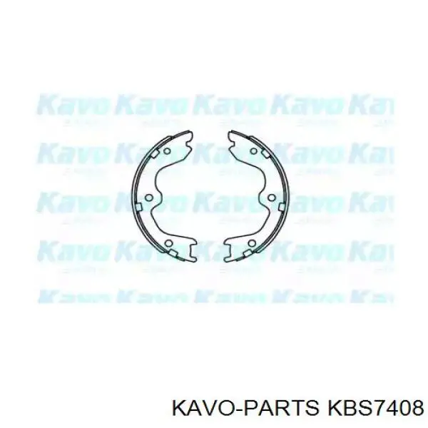 Колодки ручника (стояночного тормоза) Kavo Parts KBS7408