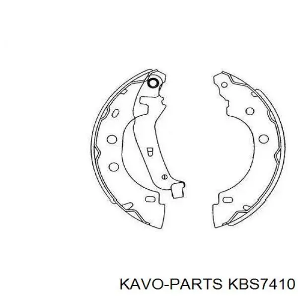 Колодки тормозные задние барабанные Kavo Parts KBS7410