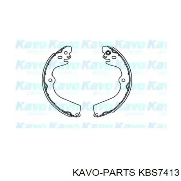 Задние барабанные колодки KBS7413 Kavo Parts