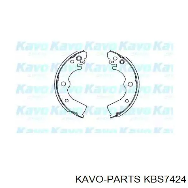 Задние барабанные колодки KBS7424 Kavo Parts