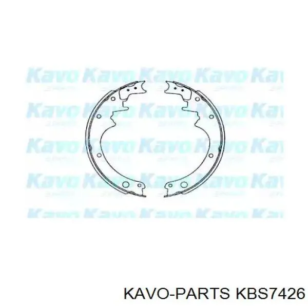 Задние барабанные колодки KBS7426 Kavo Parts