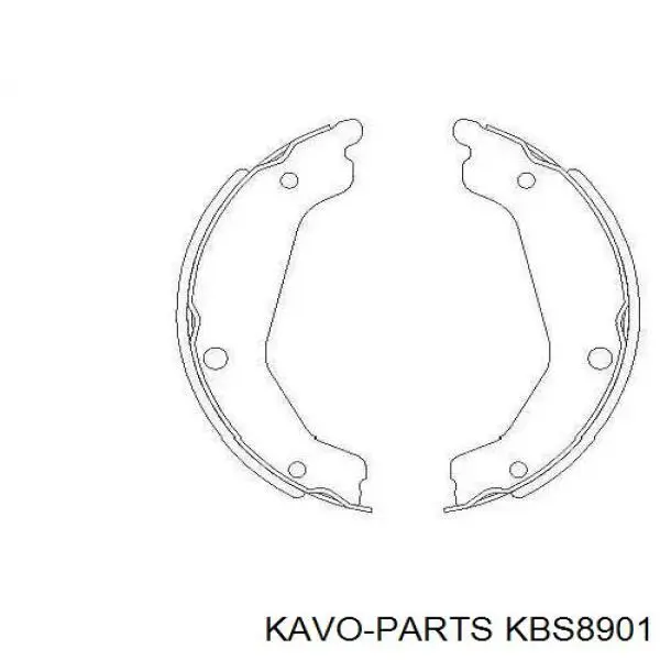 Zapatas de frenos de tambor traseras KBS8901 Kavo Parts