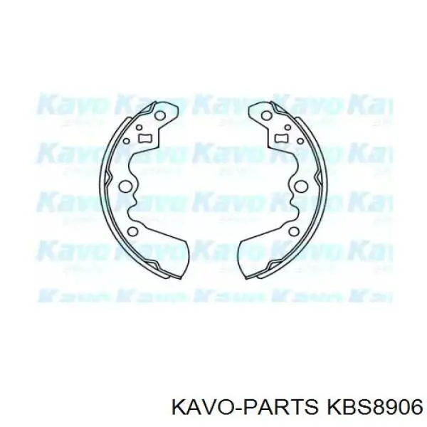 Задние барабанные колодки KBS8906 Kavo Parts