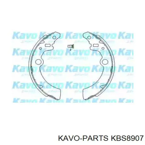 Задние барабанные колодки KBS8907 Kavo Parts