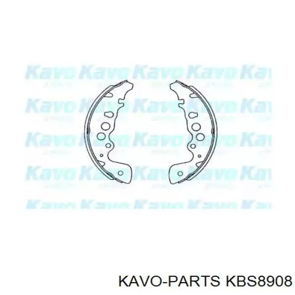 Колодки тормозные задние барабанные Kavo Parts KBS8908