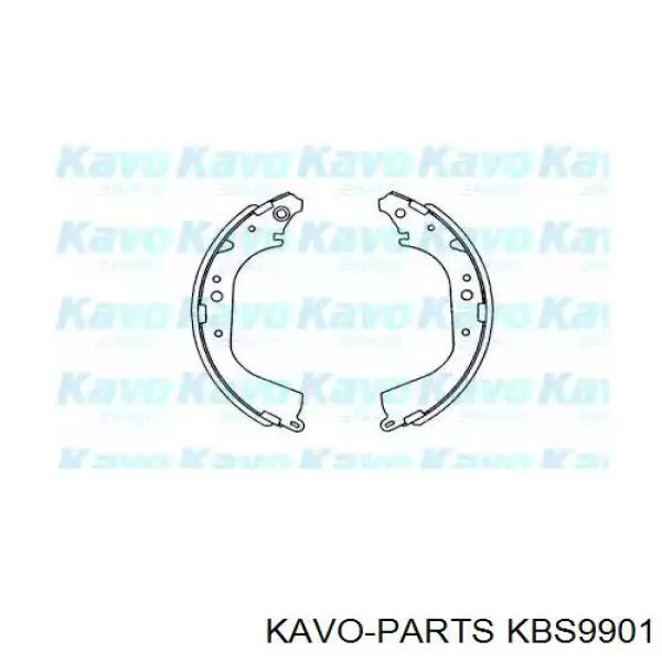 Задние барабанные колодки KBS9901 Kavo Parts